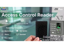  اكسس كنترول ZKTeco X7  نظام  للتحكم في الابواب  في الاسكندرية يعمل بصمة أو بالكارت او بالرقم السر