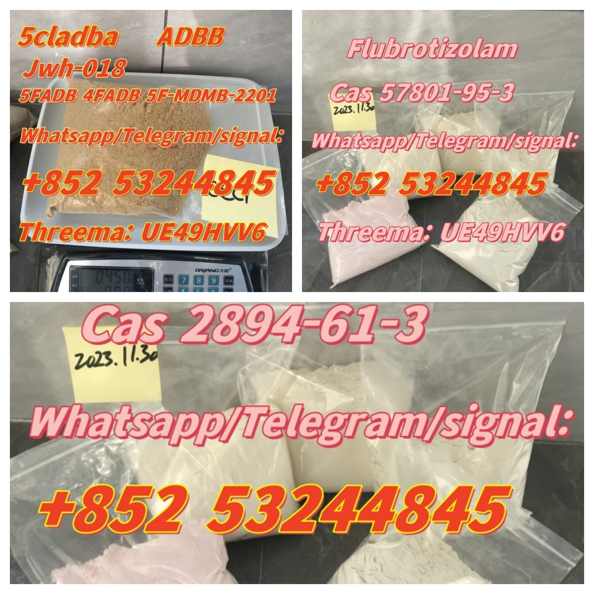 100% secure delivery on Whatsapp+852 53244845chemical research CAS-2709672-58-0 ADBB Jwh-018  Whatsa