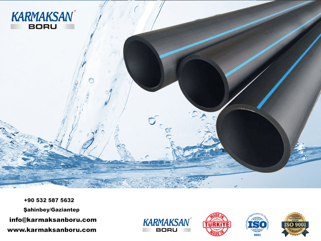 karmaksan boru Polyethylene pipes are more durable, practical and economical compared