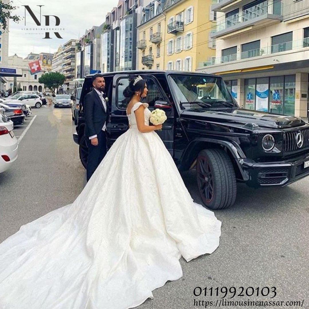 Wedding limousine rental with driver from Nassar Limousine Company, the lowest price for limousine r