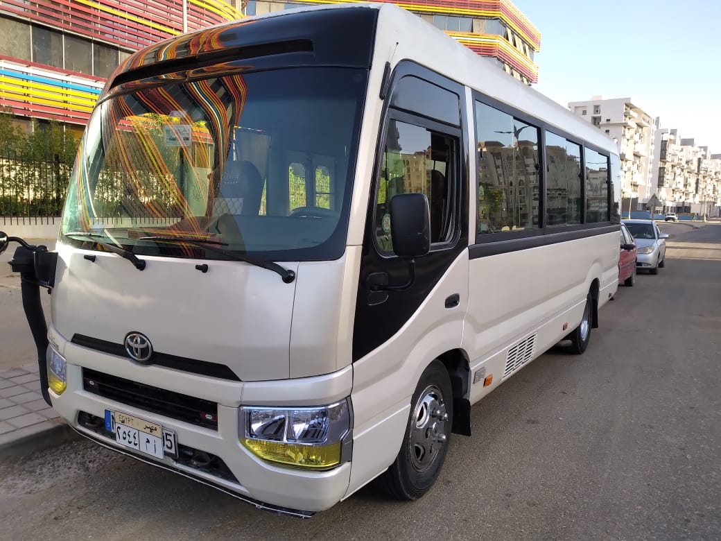 Rent a Toyota Coaster 24 passengers with a 10% discount from Tourist Bus Company for tourist 