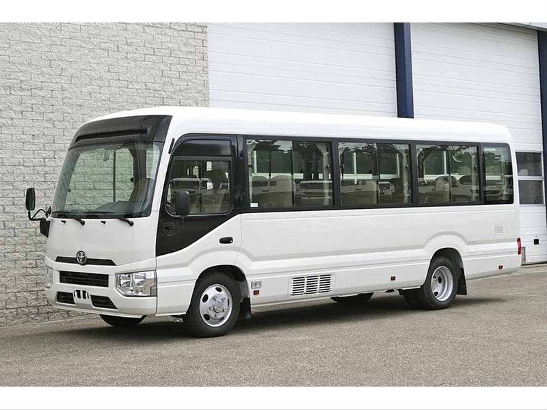 Toyota Coaster rental - the ideal solution for group transportation from Rent Bus with New Year disc