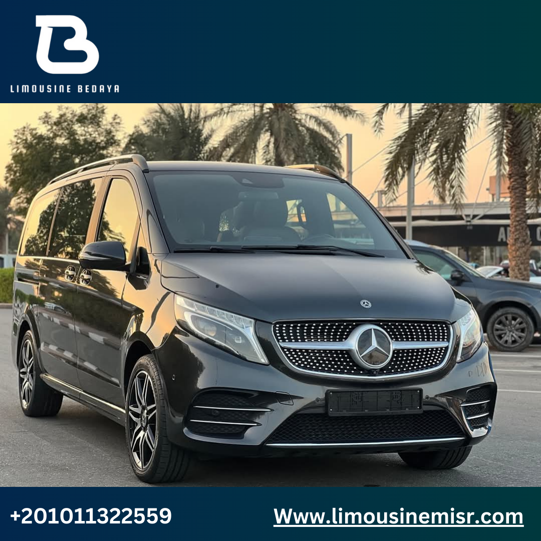 "Experience Comfort and Style with Mercedes V250 Rental and Professional Driver Service"