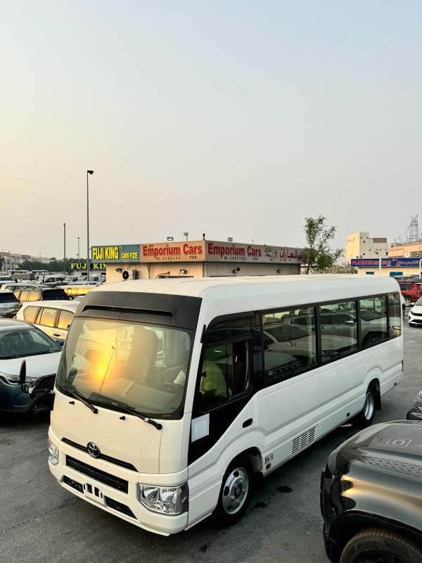 Rent Bus Egypt offers the Toyota Coaster 24-seater bus rental service For tourist transportation wit