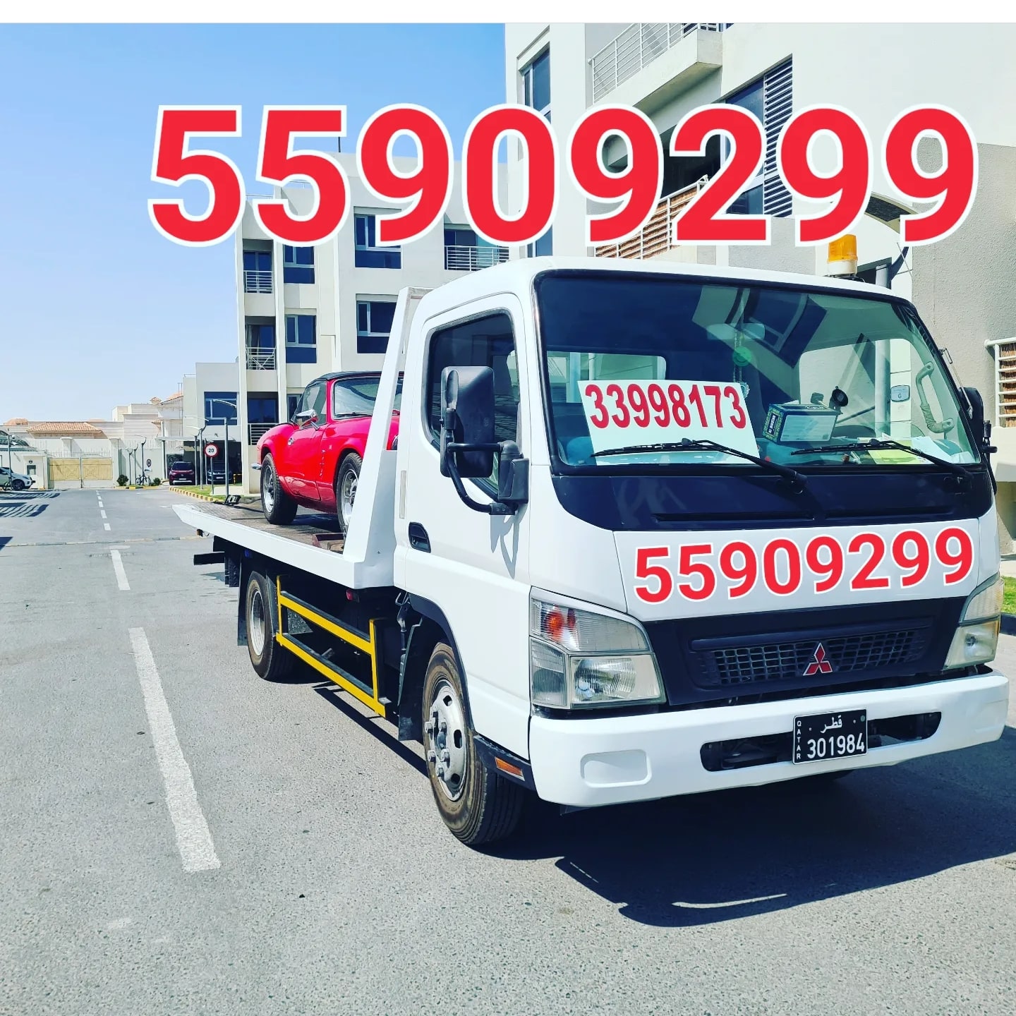 Breakdown Recovery SEALINE Road Beach Sand 33998173 Breakdown TowTruck towing All Qatar 