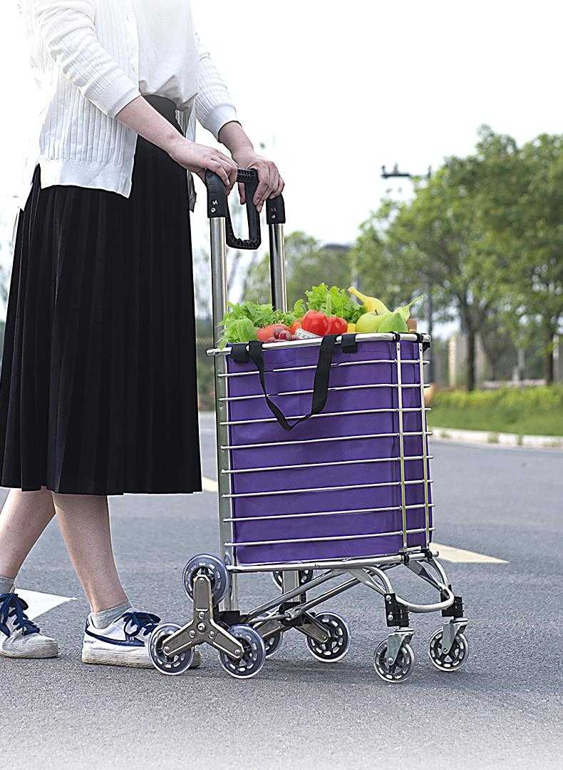 عربة تسوق مع عجلات و مقبض Trolley Bag Market 