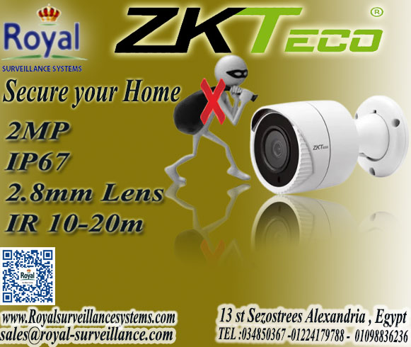 كاميرا مراقبة في اسكندرية zkteco SURVEILLANCE camera