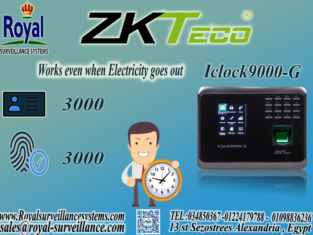 اجهزة بصمة حضور وانصراف ماركة في اسكندرية ZK Teco  موديل Iclock9000-G