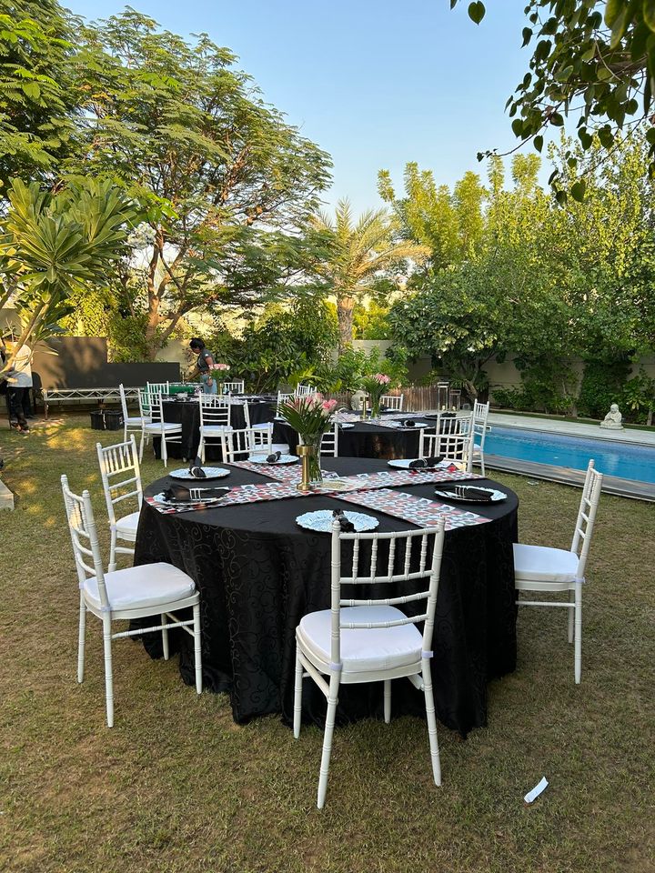 We provide party tables and chairs rental services in Abu Dhabi. Whether you are planning a wedding,