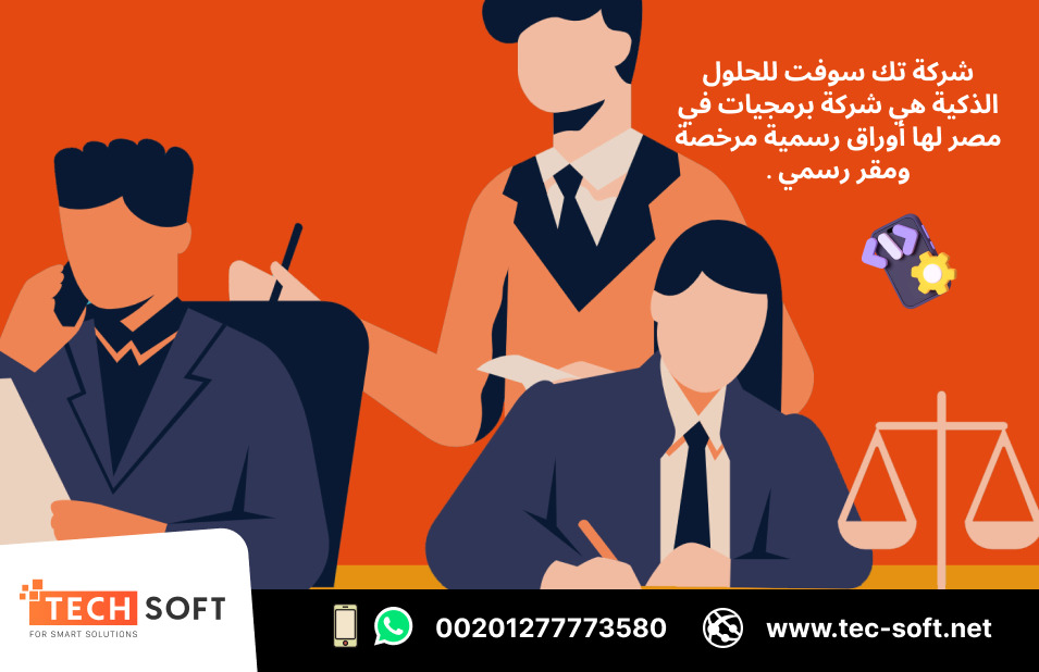 شركة برمجيات في مصر – تك سوفت للحلول الذكية – Tec Soft for SMART solutions