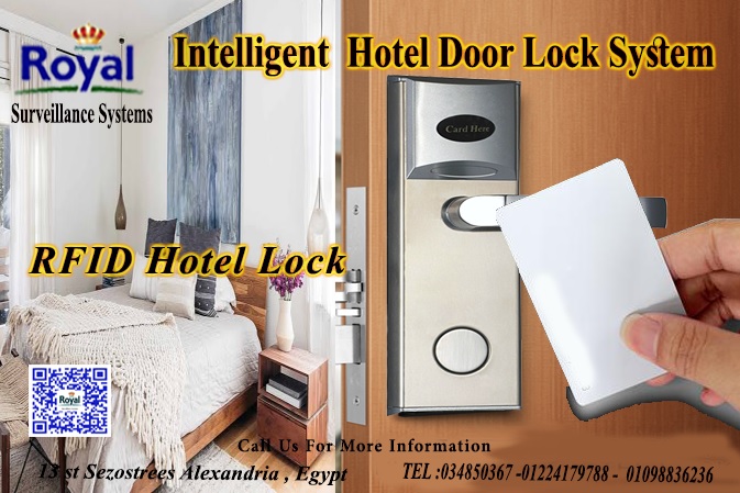 كالون فنادق في الاسكندرية  كالون كهربائي يعمل كنظام تحكم في ابواب HOTEL LOCK